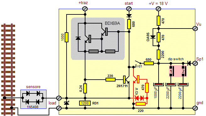 Regolatore di tensione, Schema, Immagini